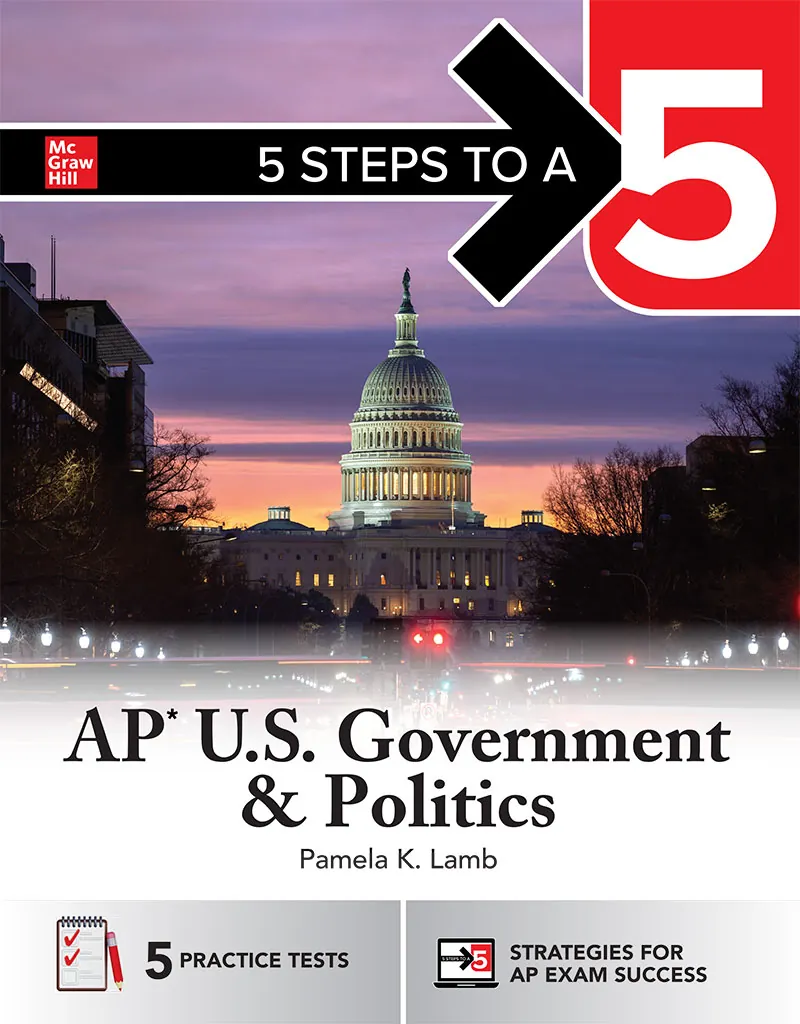 5 Steps to a 5 cover image for AP U.S. Government and Politics guide