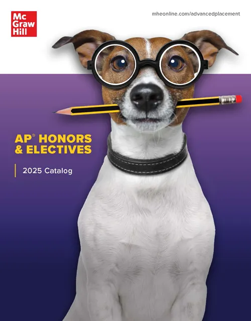 AP, Honors & Electives 2025 catalog cover