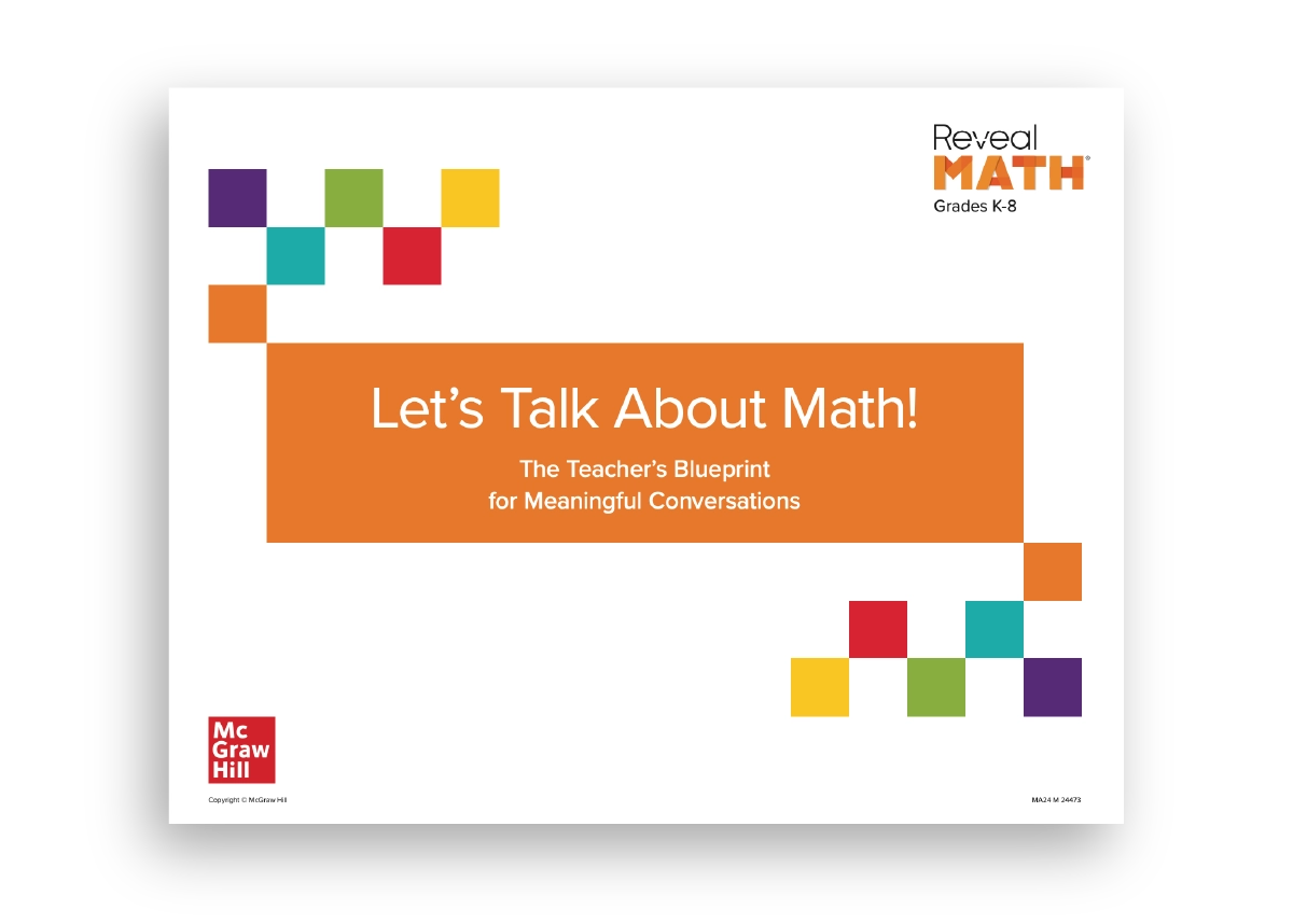 The cover of the “Let’s Talk About Math!” Teacher Guide