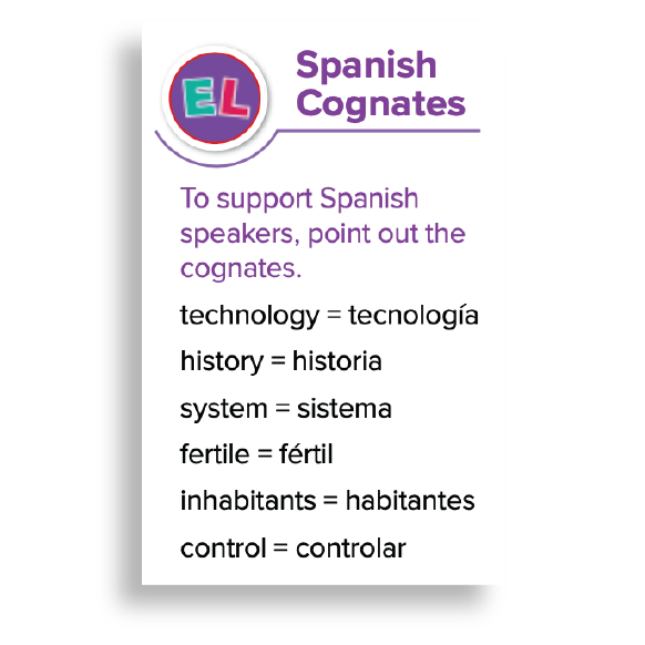 Spanish Cognates inset