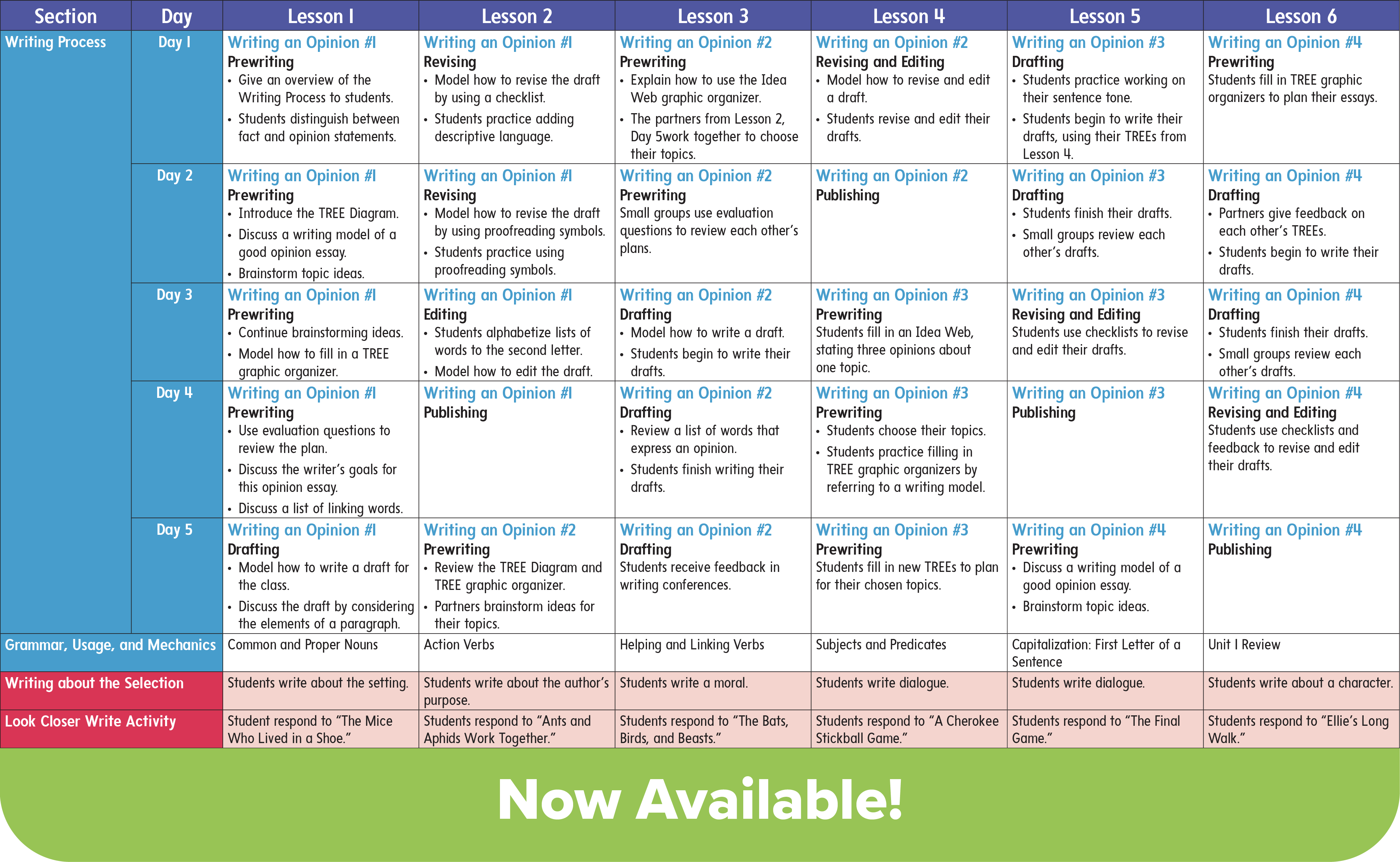 The new digital lesson writing planner  is now available.