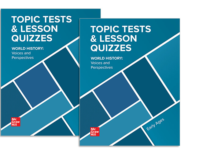 World History Voices and Perspectives Topic Tests & Lesson Quizzes