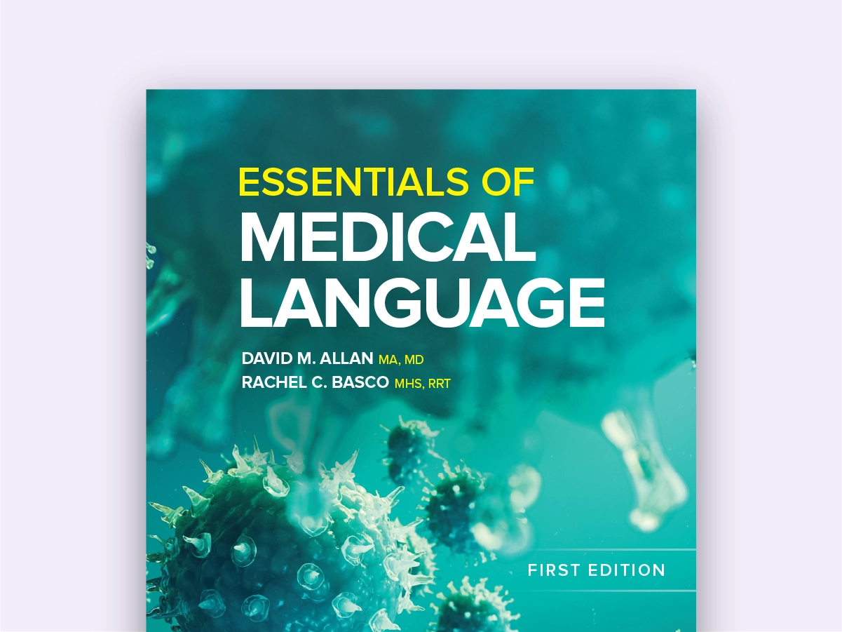 The cover of Essentials of Medical Language. 