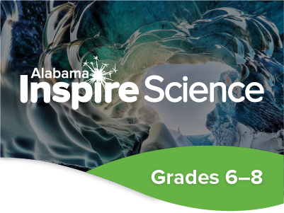 A decorative tile for Alabama Inspire Science Grades 6–8.