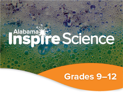 A decorative tile for Alabama Inspire Science Grades 9–12.