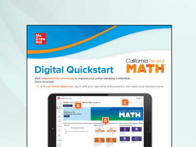 The front of the Digital Quickstart Guide flyer.