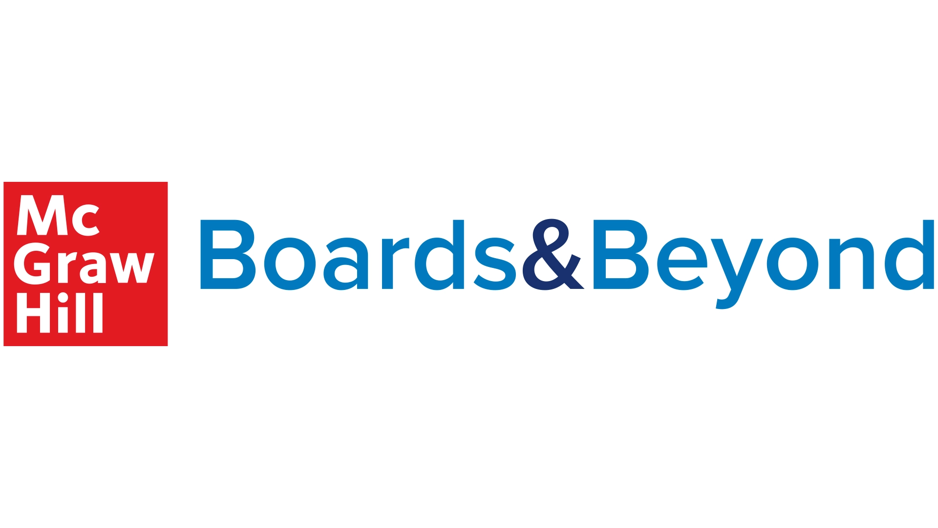 McGraw Hill Boards & Beyond logo, featuring red square with white text and blue company name