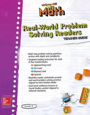 mcgraw hill my math grade 5 real world problem solving leveled reader teacher guide