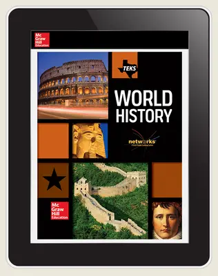 World History, Texas LearnSmart, Student Edition, 2-year Subscription