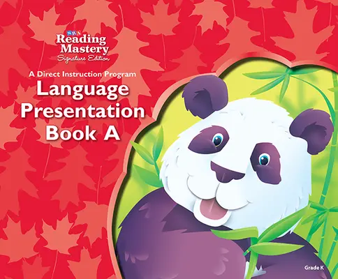 reading mastery kindergarten presentation book a