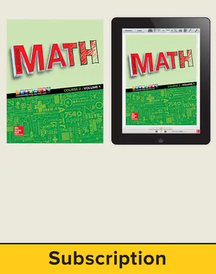 Glencoe Math 2016, Course 2 Complete Student Bundle, 6-year subscription