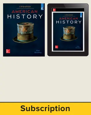 Brinkley, American History: Connecting with the Past UPDATED AP Edition, 2017, 15e, Print and Digital bundle, 6-year subscription