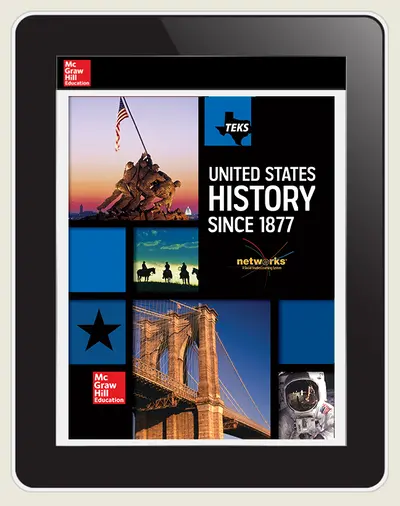 Student LearnSmart United States History Since 1877 7-Year For Texas