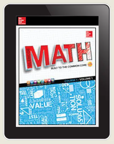 Glencoe Math, Course 1, EStudent Edition Online, 2-year Subscription