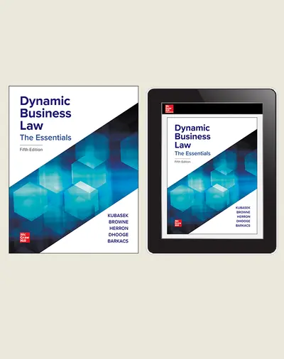 CUS Dynamic Business Law, The Essentials, Print And Digital Student ...