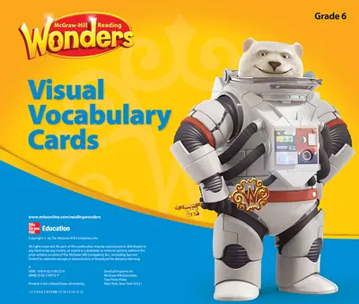 Reading Wonders, Grade 6, Visual Vocabulary Cards