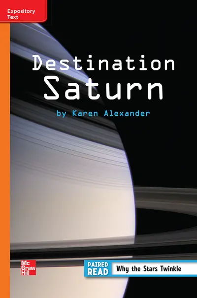 Reading Wonders Leveled Reader Destination Saturn: Approaching Unit 3 Week 3 Grade 3