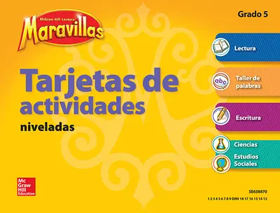 Lectura Maravillas, Grade 5, Workstation Activity Cards Package (4 Cards)