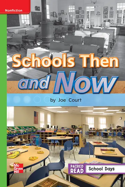 Reading Wonders, Grade 1, Leveled Reader Schools Then and Now, Approaching, Unit 3, 6-Pack