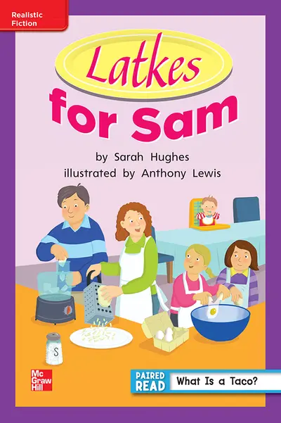 Reading Wonders, Grade 1, Leveled Reader Latkes for Sam, On Level, Unit 6, 6-Pack