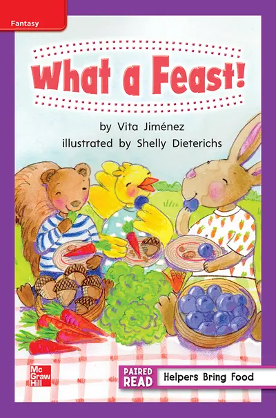 Reading Wonders, Grade 1, Leveled Reader What a Feast!, ELL, Unit 6, 6-Pack