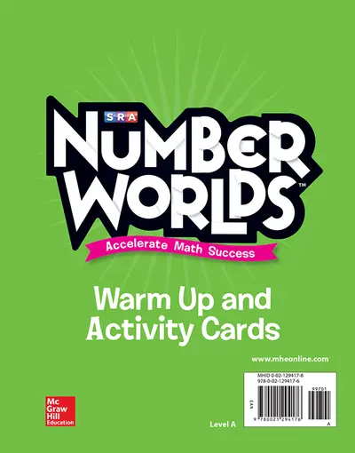 Number Worlds, Level A Activity and Warmup Cards