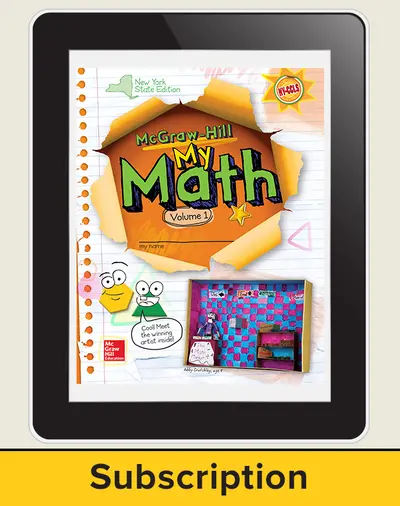 CUS New York My Math Grade 3 Student Online Edition 1 year subscription