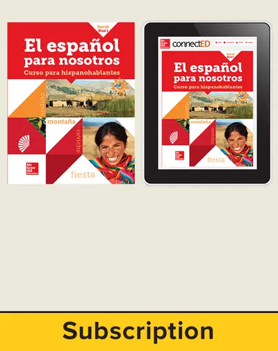 El Espanol para Nosotros Level 1 Student Edition with Online Student Edition, 6-year subscription