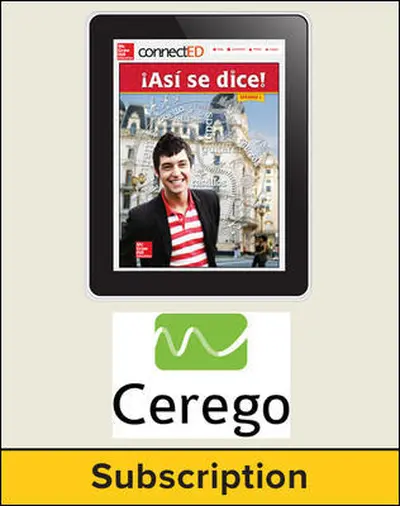 Asi se dice! Level 2, Student Embedded Add-On Cerego, 1-year subscription