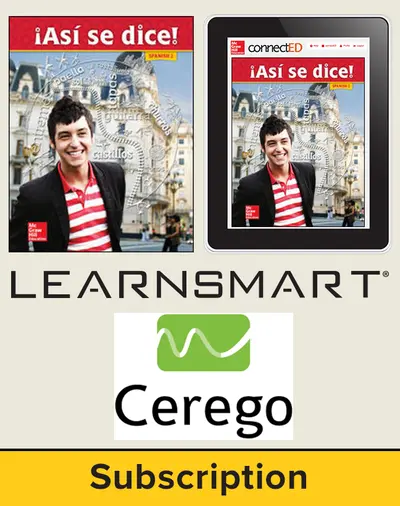 Asi se dice Level 2, Student Suite with SmartBook + Cerego, 1-year subscription