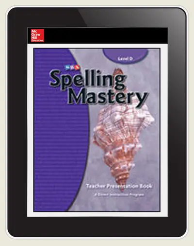 Spelling Mastery Level D Teacher Online Subscription, 3 year