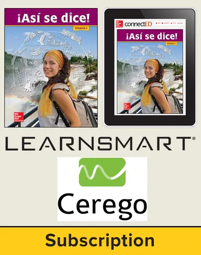 Asi se dice Level 4, Student Suite with SmartBook + Cerego, 6-year subscription