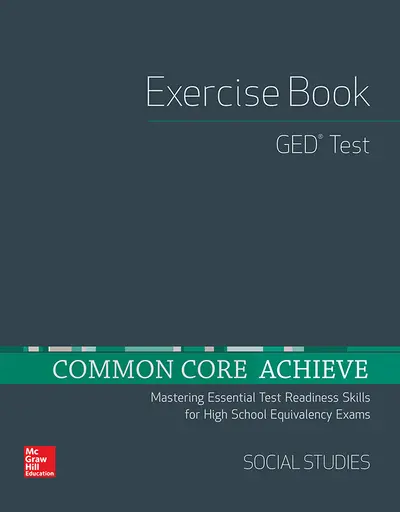 Common Core Achieve, GED Exercise Book Social Studies