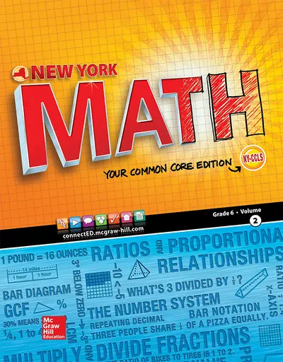 CUS Glencoe Math Grade 6, Student Edition, Volume  2 New York Edition