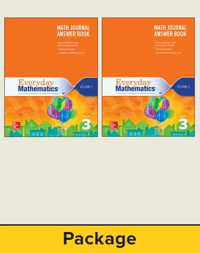 Everyday Mathematics 4, Grade 3, Journal Answer Books (Vol 1 & 2)