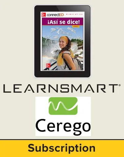 Asi se dice Level 4, Student Learning Center with SmartBook and Cerego Bundle, 1-year subscription