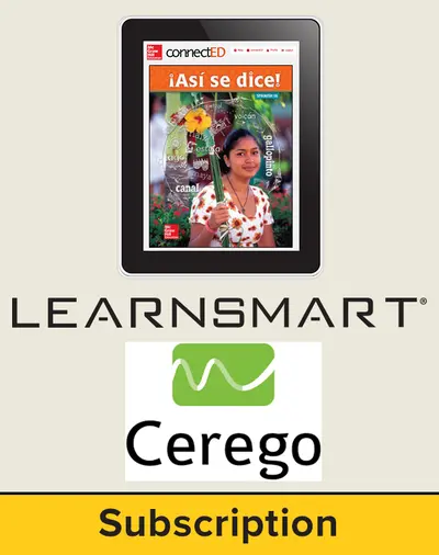 Asi se dice Level 1A, Student Learning Center with SmartBook and Cerego Bundle, 1-year subscription