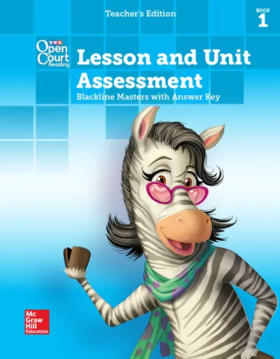 Open Court Reading, Grade 3, Lesson and Unit Assessment BLMs with Answer Key, Book 1