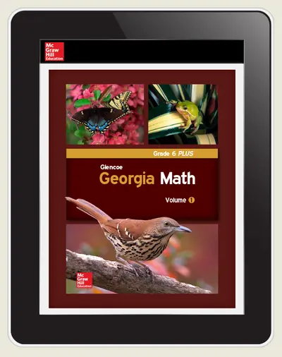 CUS Glencoe Math Grade 6 PLUS eStudent Edition 1 yr subscription Georgia Edition