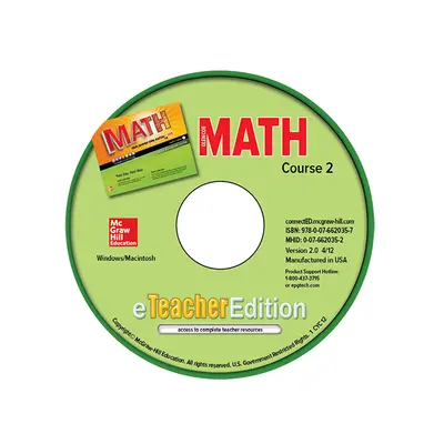 Glencoe Math, Course 2, eTeacherEdition CD-ROM