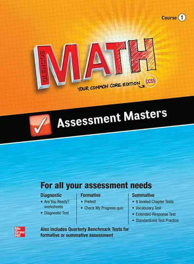 Glencoe Math, Course 1, Assessment Masters