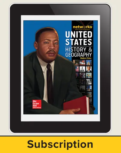 United States History and Geography: Modern Times, Teacher Lesson Center, 1-Year Subscription