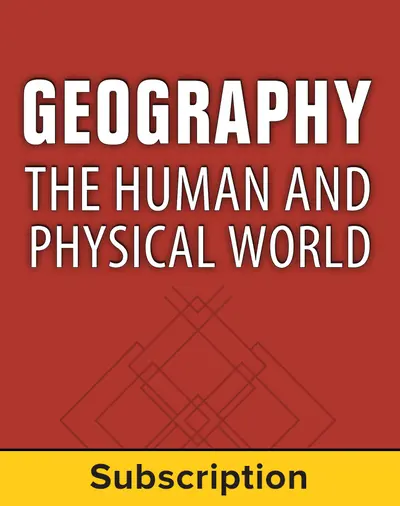 Geography: The Human and Physical World, Complete Classroom Set, Digital 1-Year Subscription