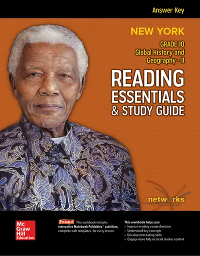 New York, Global History and Geography II, Reading Essentials & Study Guide, Answer Key