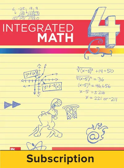 Integrated Math, Course 4, Student Bundle, 1-year Subscription