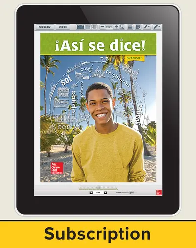 Asi se dice! Level 3, Student Learning Center, 1-year Subscription