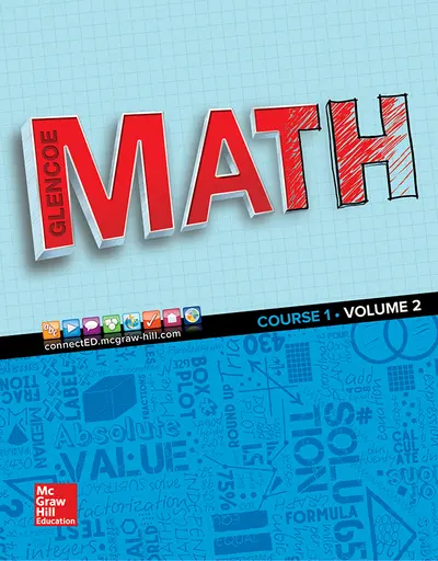 Glencoe Math 2016, Course 1 Student Edition, Volume 2