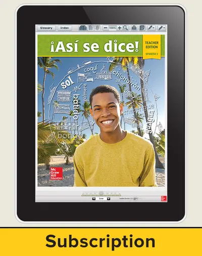 Asi se dice! Level 3, Teacher Lesson Center, 6-year subscription