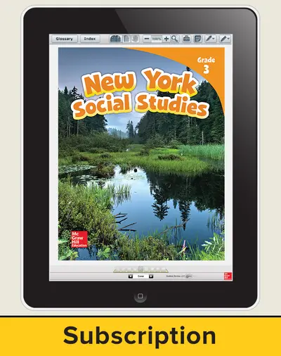 McGraw-Hill Education Grade 3 New York Social Studies SE Online 1 Year Subscription