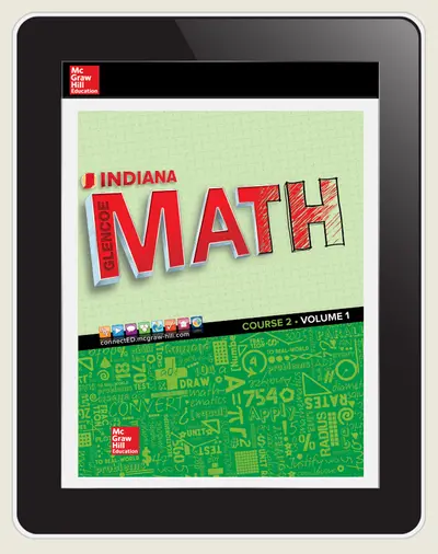 Glencoe Math, Course 2, IN, eStudent Edition online, 1-year subscription